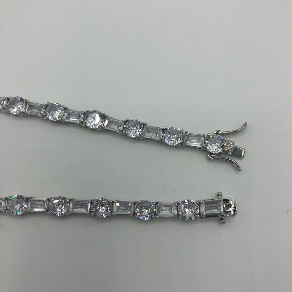 63ct Multi-Stone Tennis Necklace - Picture 8 of 14